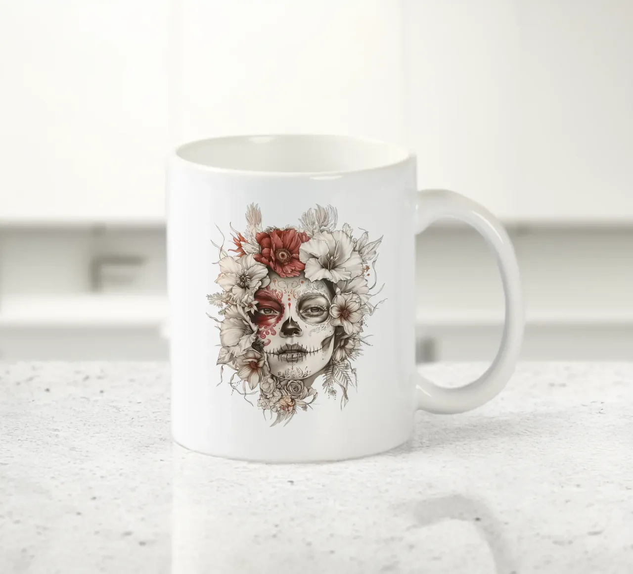 Bellezza Calavera tazza in ceramica da LaylaOzFun