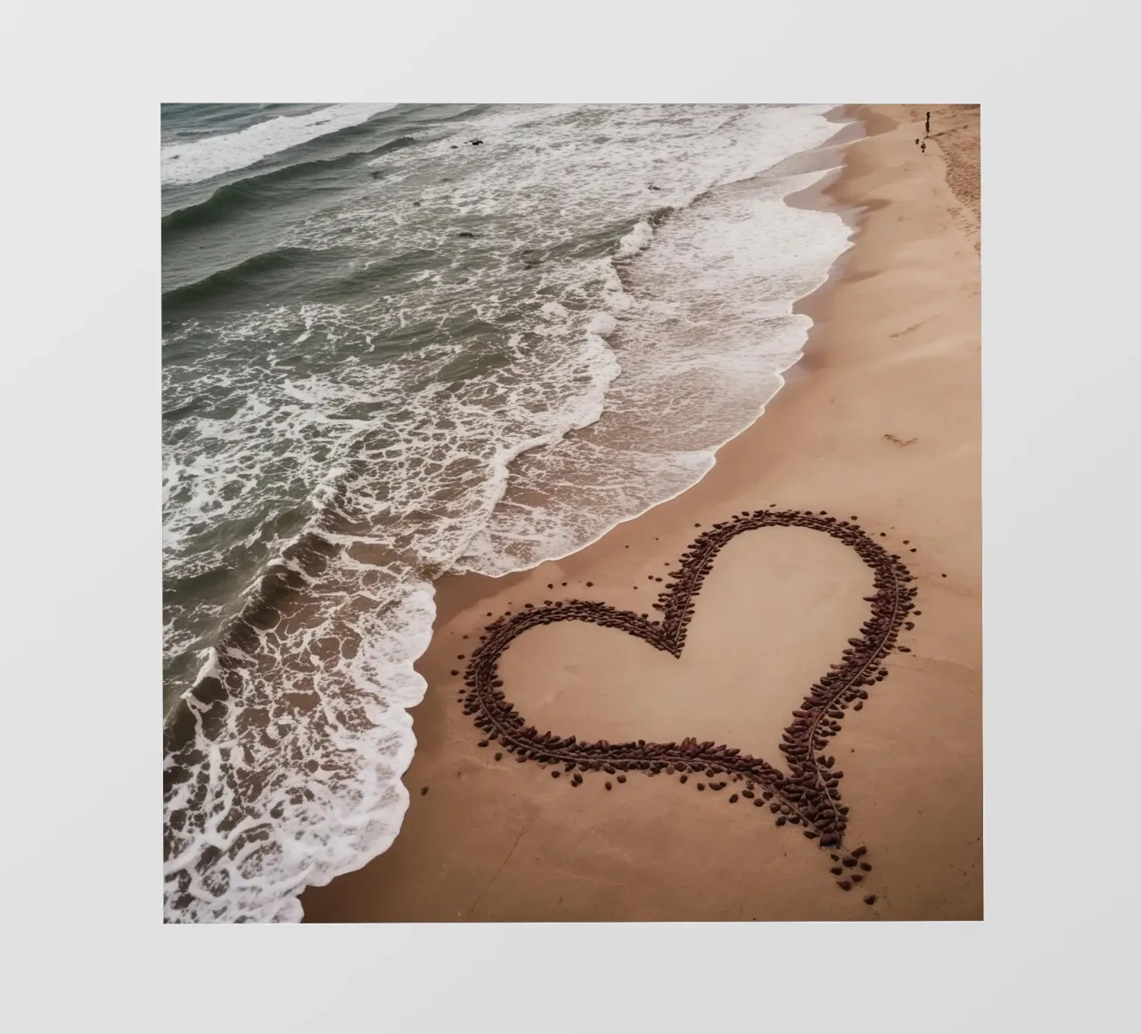 Il cuore nella sabbia_1 telo in pvc da Pink- und LoveArt by LK
