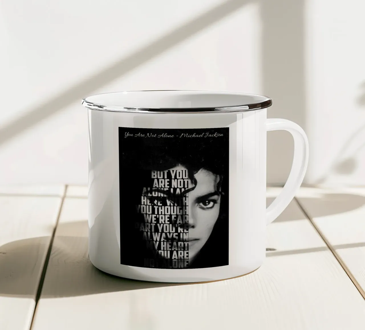 Non siete soli tazza in smalto da Gunawan Rb