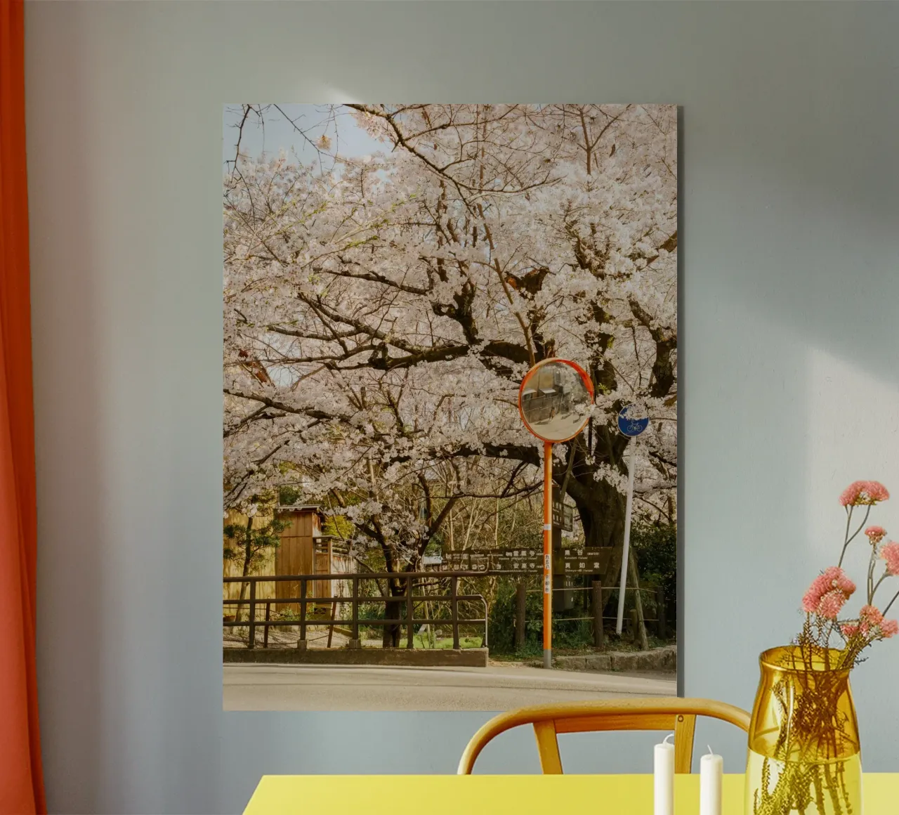 La via dei ciliegi in fiore a Kyoto, Giappone pannello forex da mbgraphx2