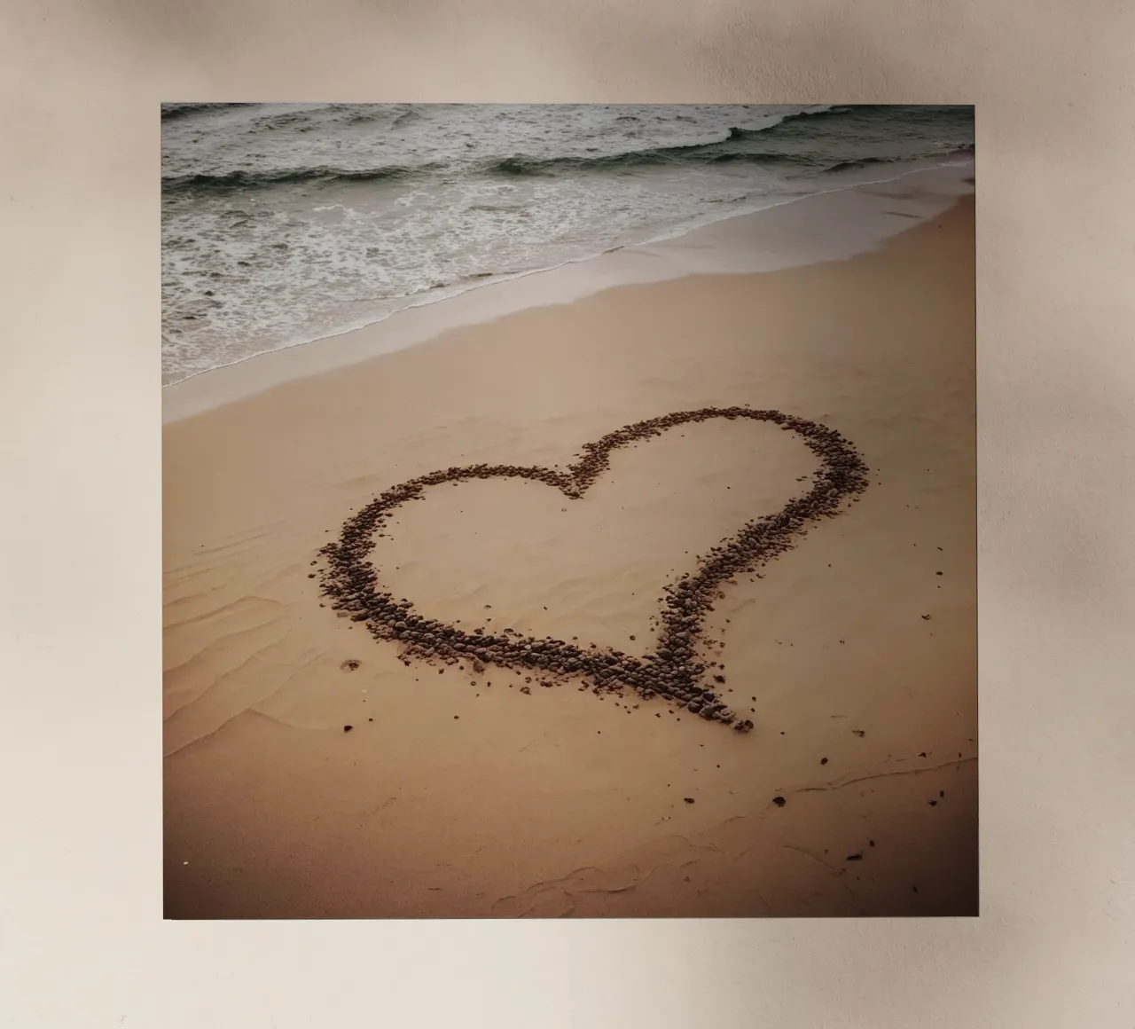 Il cuore nella sabbia_2 pellicola backlit da Pink- und LoveArt by LK