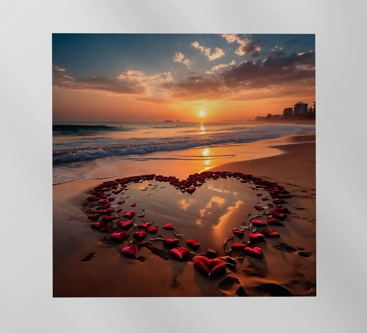 Cuori sulla spiaggia_1 pellicola backlit da Pink- und LoveArt by LK
