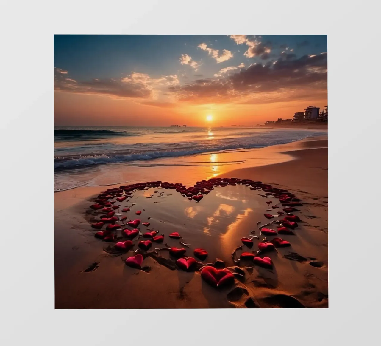 Cuori sulla spiaggia_1 pellicola backlit da Pink- und LoveArt by LK
