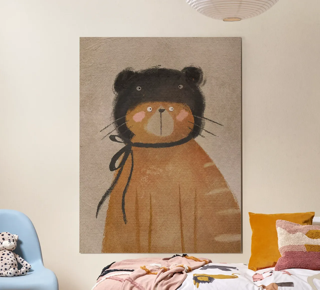 Nelli Suneli - Gatto con cappello poster con telaio in plastica da The Artcircle