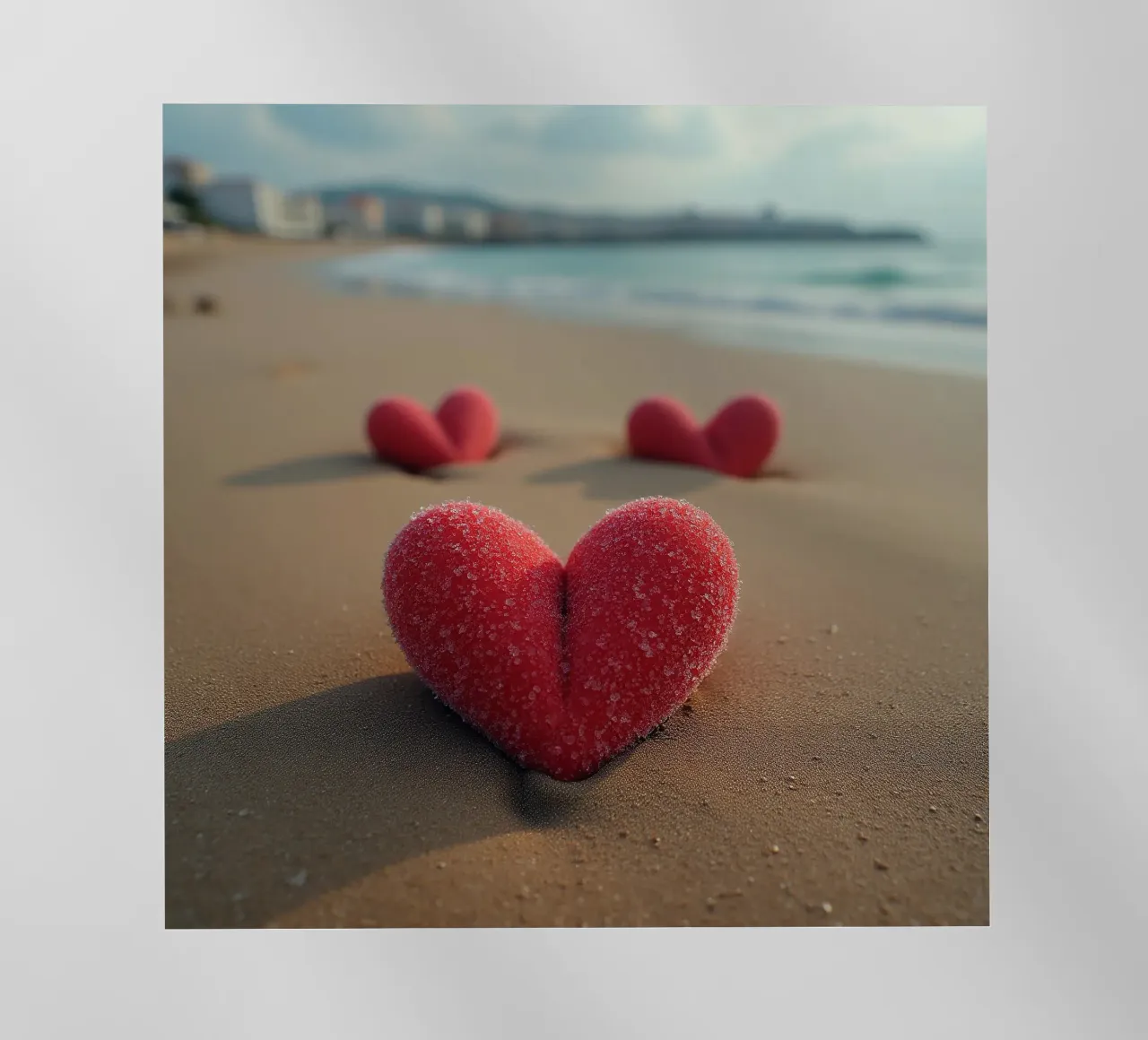 Cuori sulla spiaggia_3 pellicola backlit da Pink- und LoveArt by LK