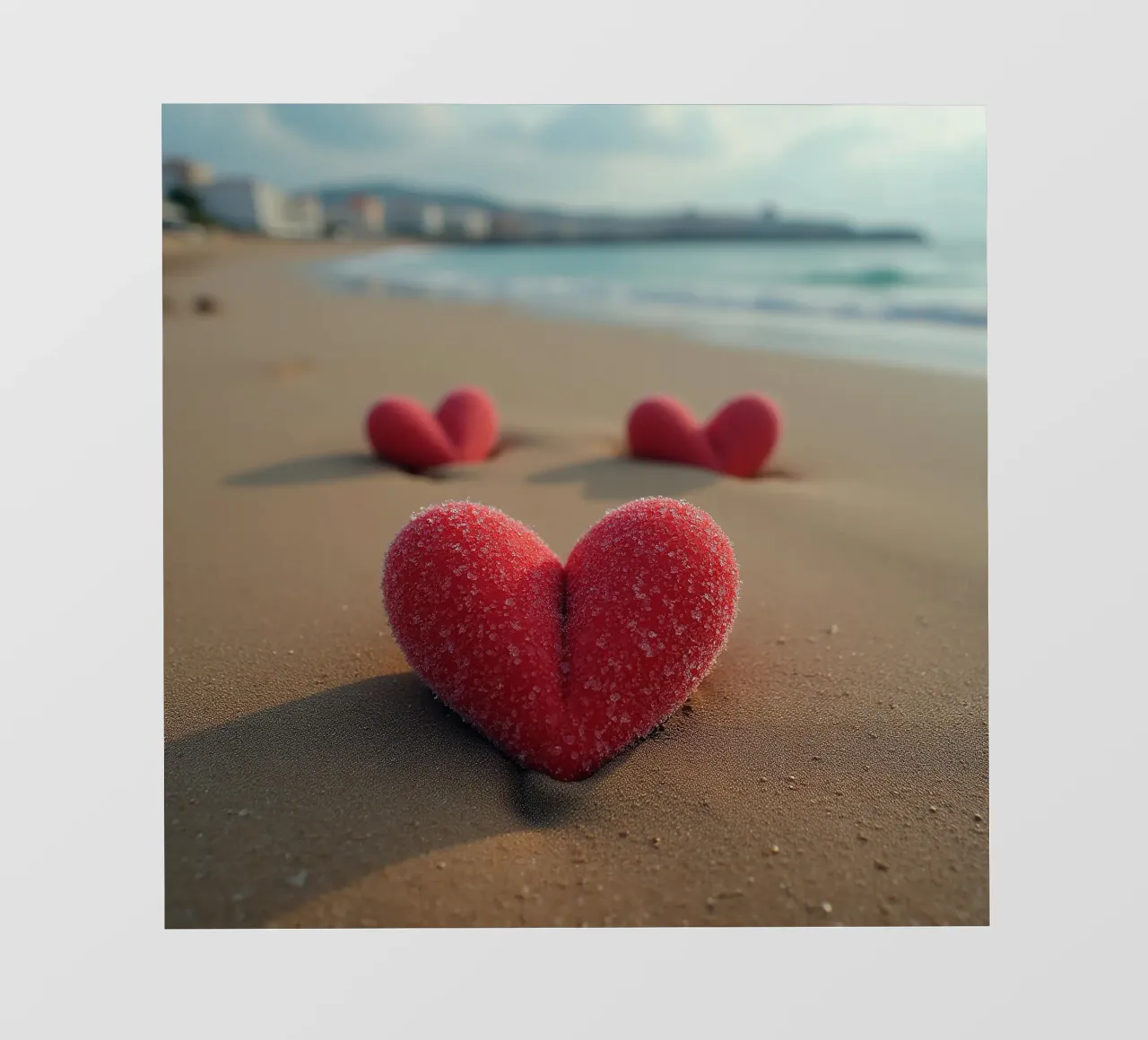 Cuori sulla spiaggia_3 pellicola backlit da Pink- und LoveArt by LK