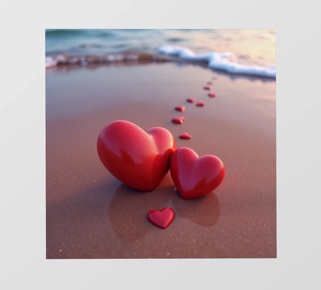 Cuori sulla spiaggia_4 pellicola backlit da Pink- und LoveArt by LK