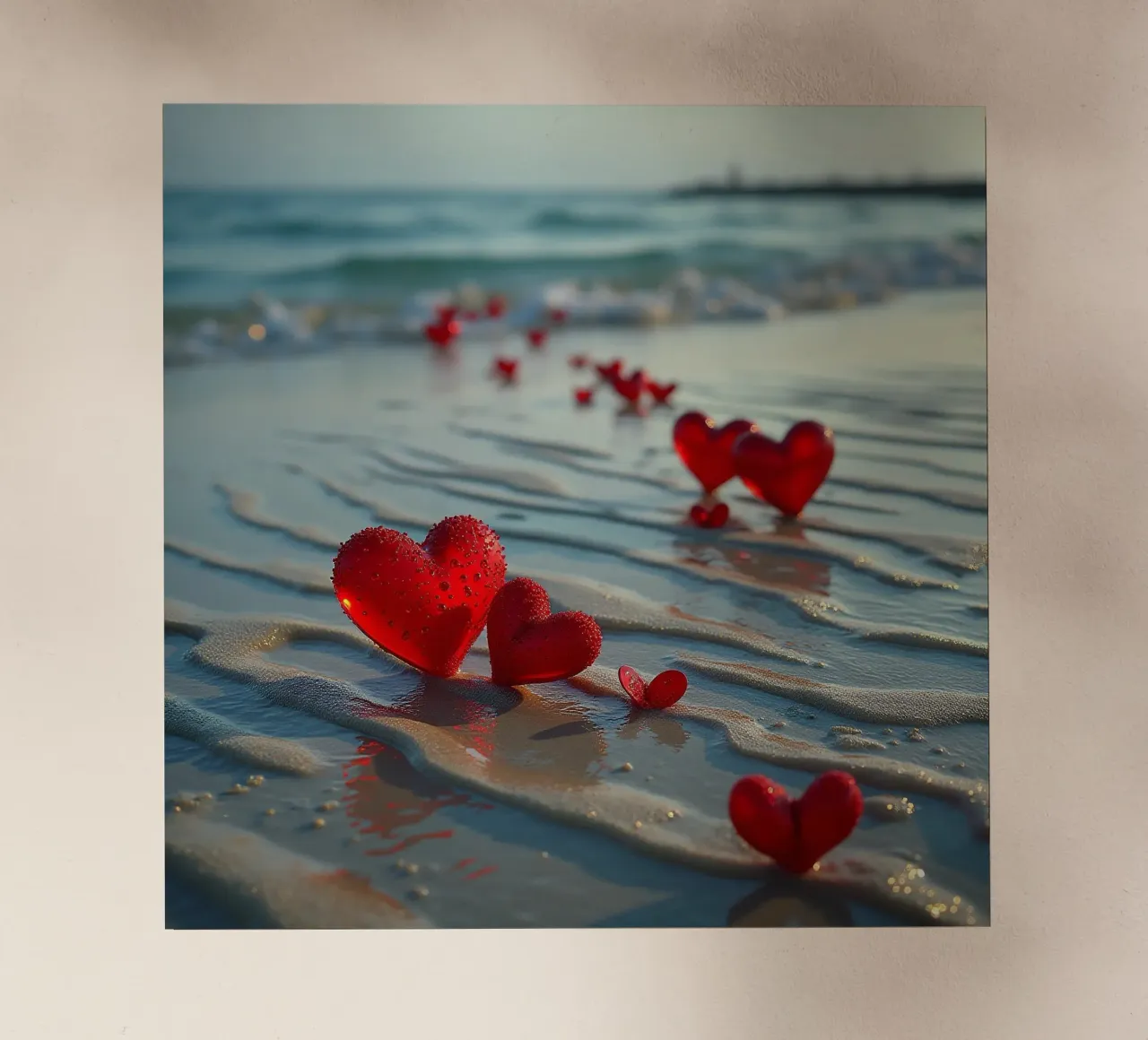 Cuori sulla spiaggia_5 pellicola backlit da Pink- und LoveArt by LK