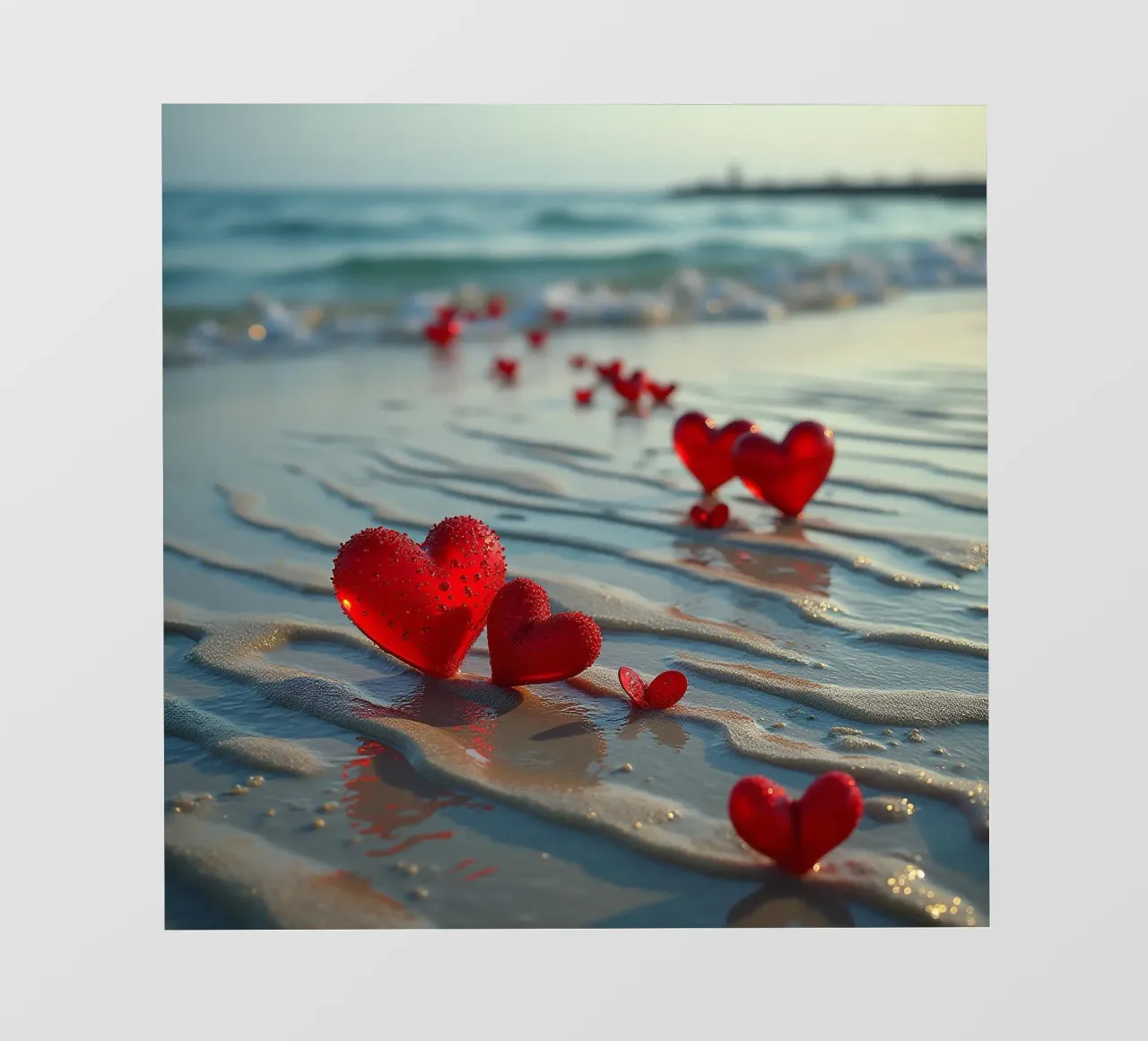 Cuori sulla spiaggia_5 pellicola backlit da Pink- und LoveArt by LK