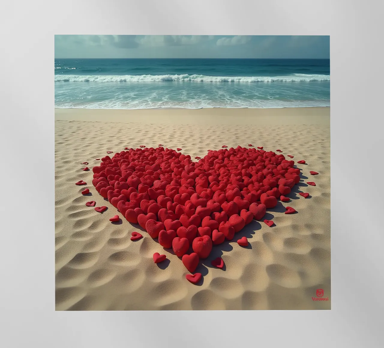 Cuori sulla spiaggia_6 pellicola backlit da Pink- und LoveArt by LK