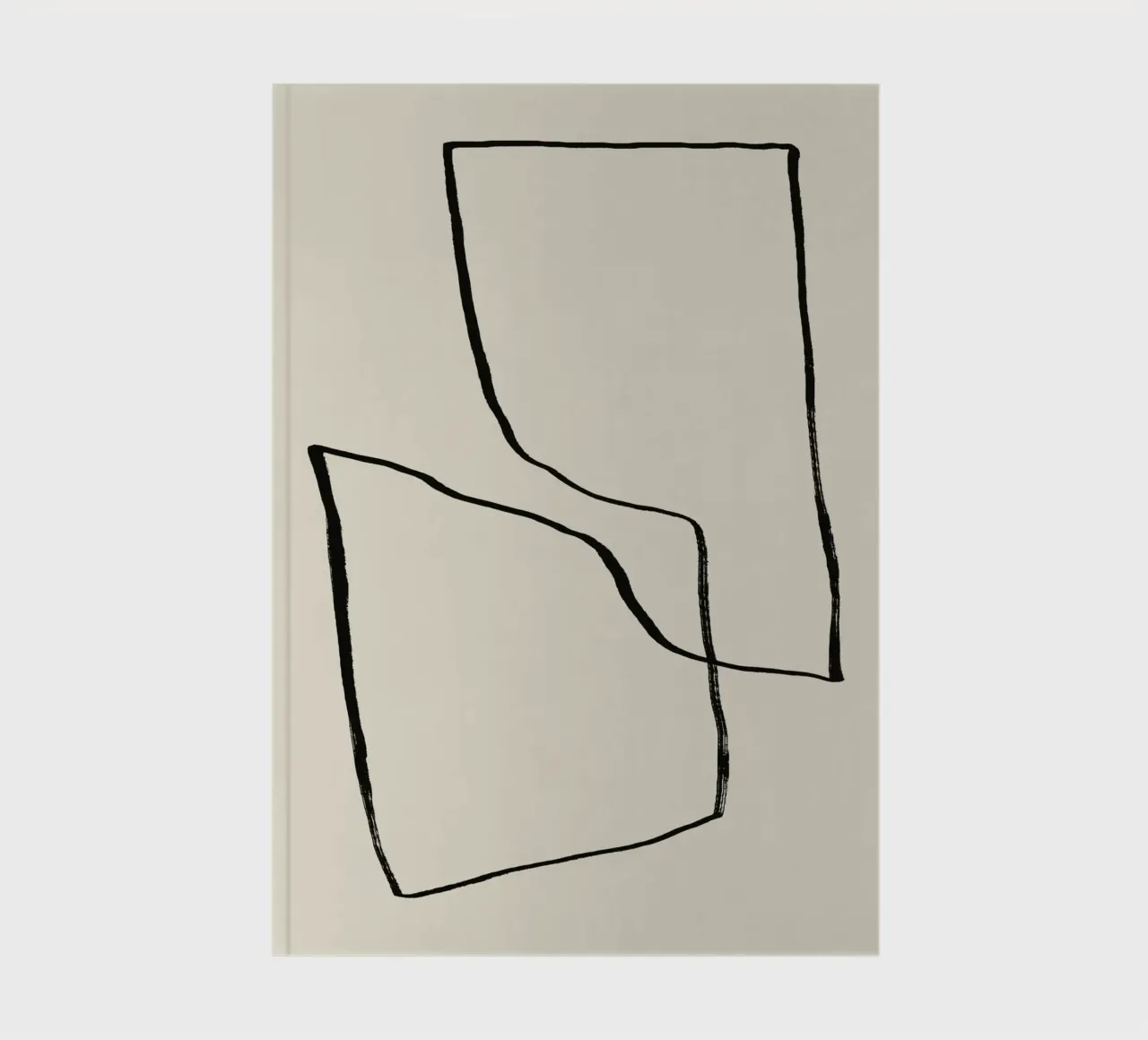 Minimalist Abstract Lines notebook by Life of Pie