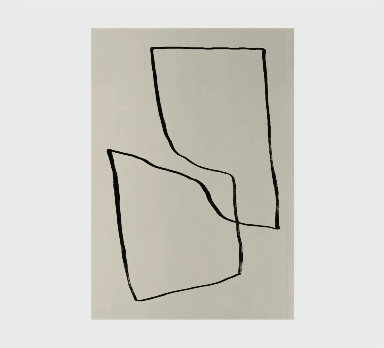 Minimalist Abstract Lines notebook by Life of Pie