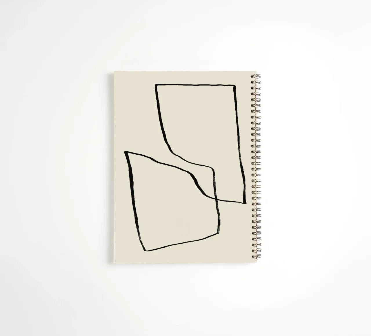 Minimalist Abstract Lines spiral notebook by Life of Pie