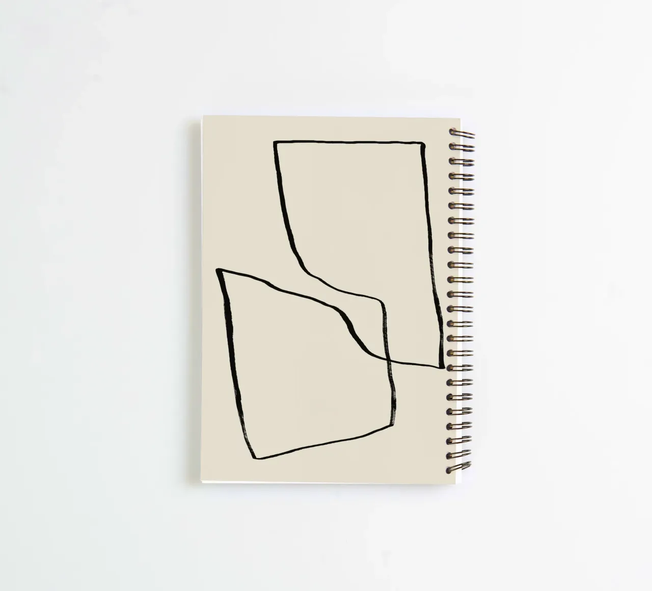Minimalist Abstract Lines spiral notebook by Life of Pie
