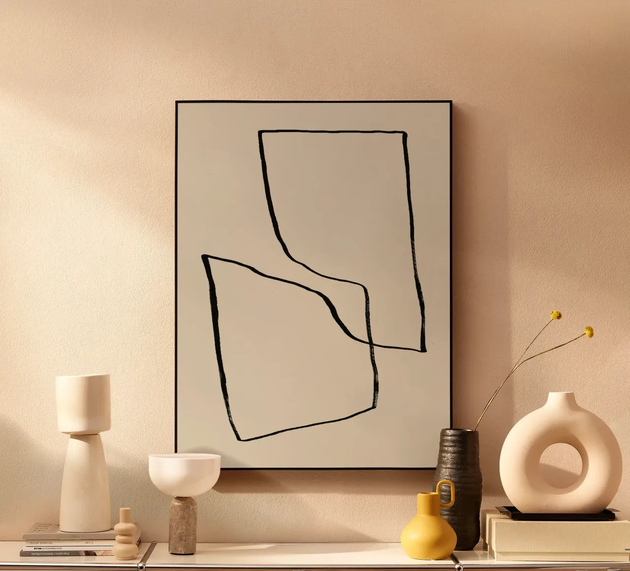 Linee astratte minimaliste plexiglass da Life of Pie
