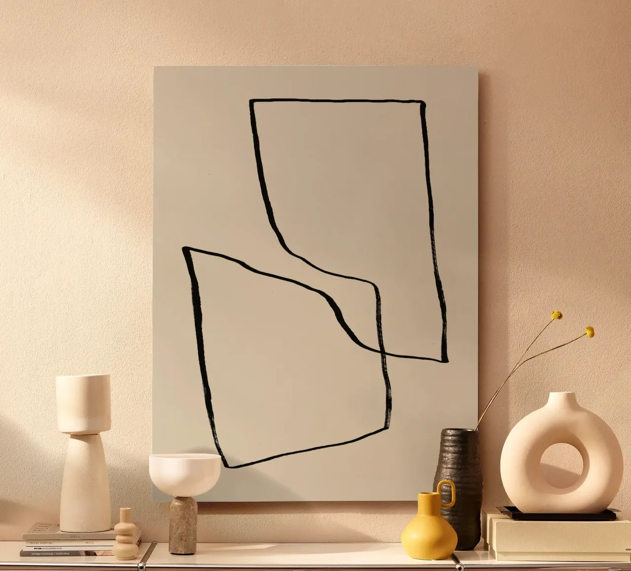 Linee astratte minimaliste alluminio dibond da Life of Pie