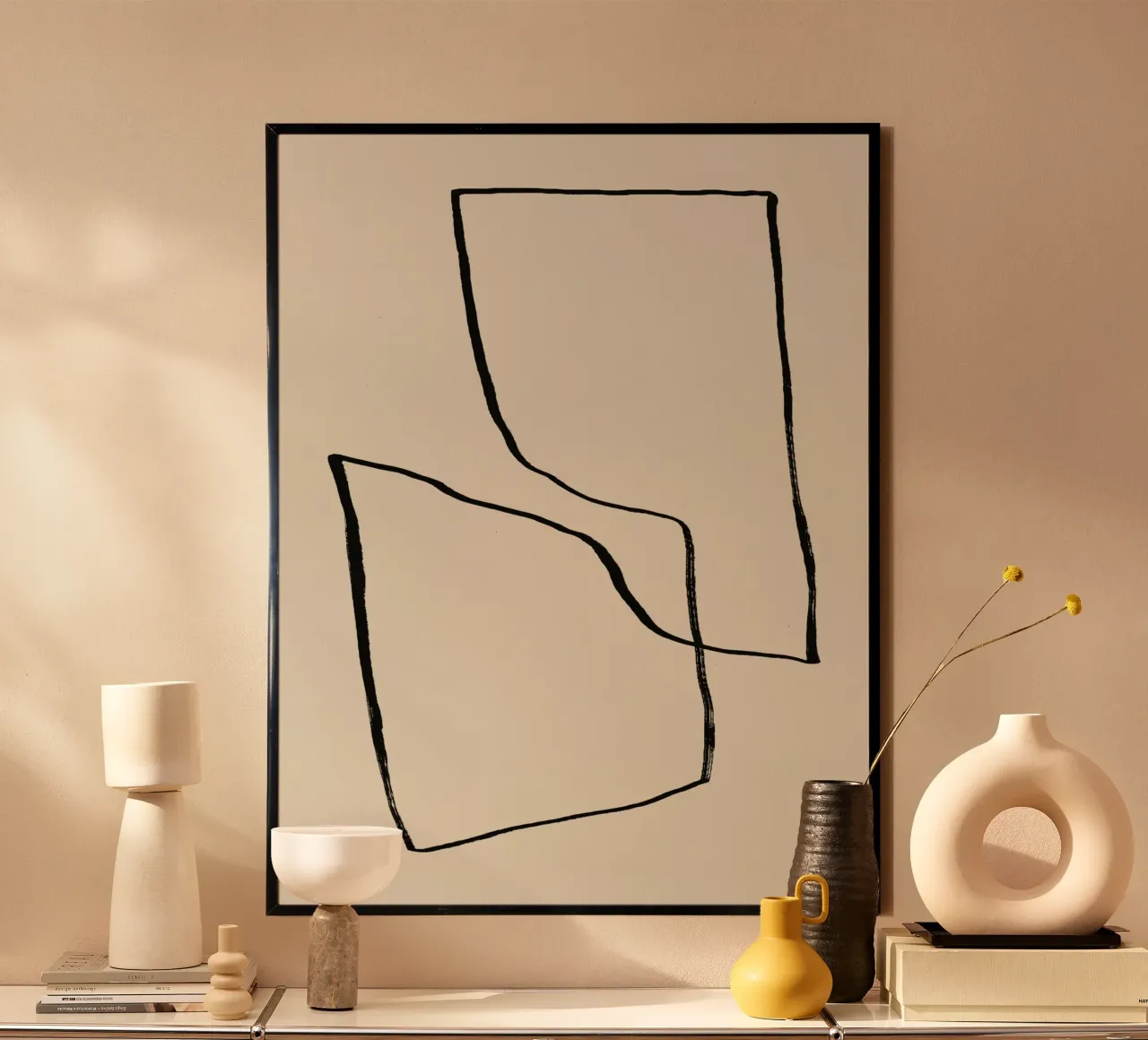 Linee astratte minimaliste carta hahnemühle da Life of Pie