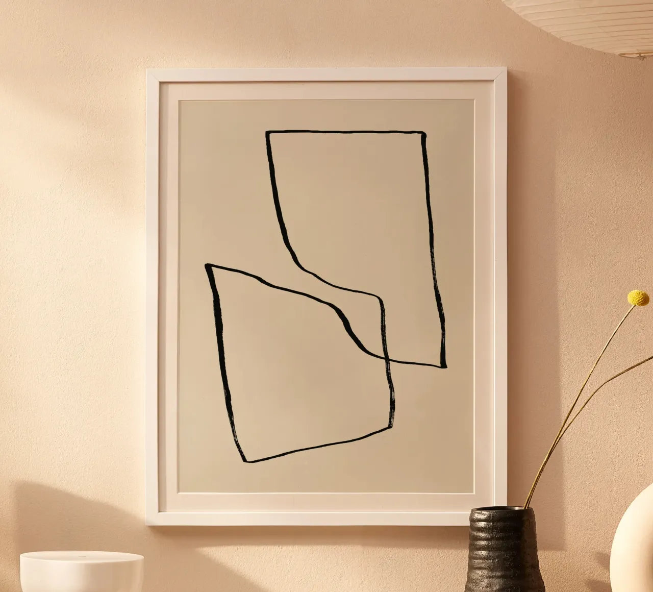 Linee astratte minimaliste carta hahnemühle da Life of Pie