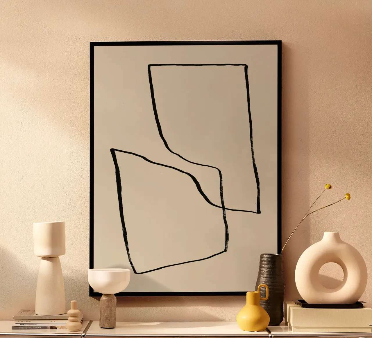 Linee astratte minimaliste carta hahnemühle da Life of Pie