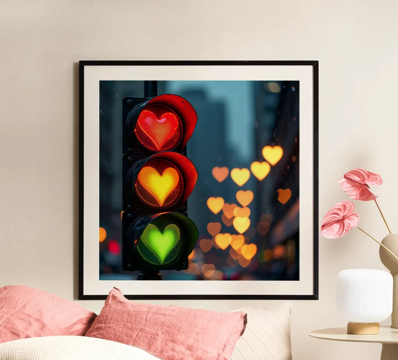 Cuore_Luce_1 poster da Pink- und LoveArt by LK