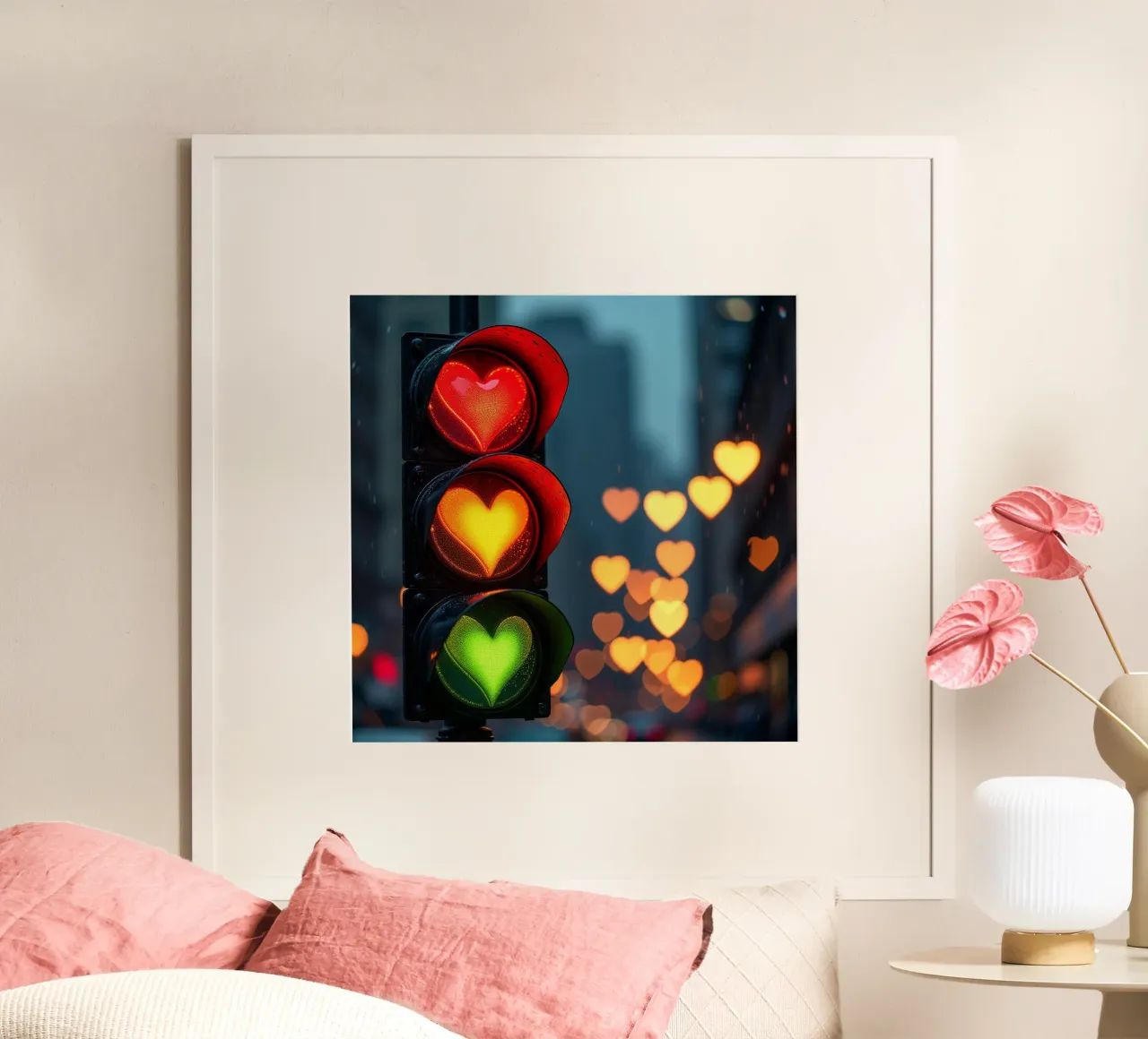 Cuore_Luce_1 poster da Pink- und LoveArt by LK