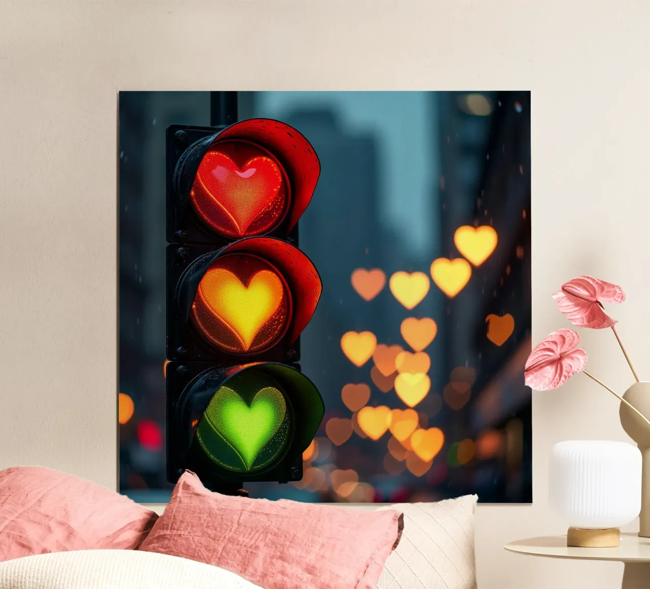 Cuore_Luce_1 poster da Pink- und LoveArt by LK