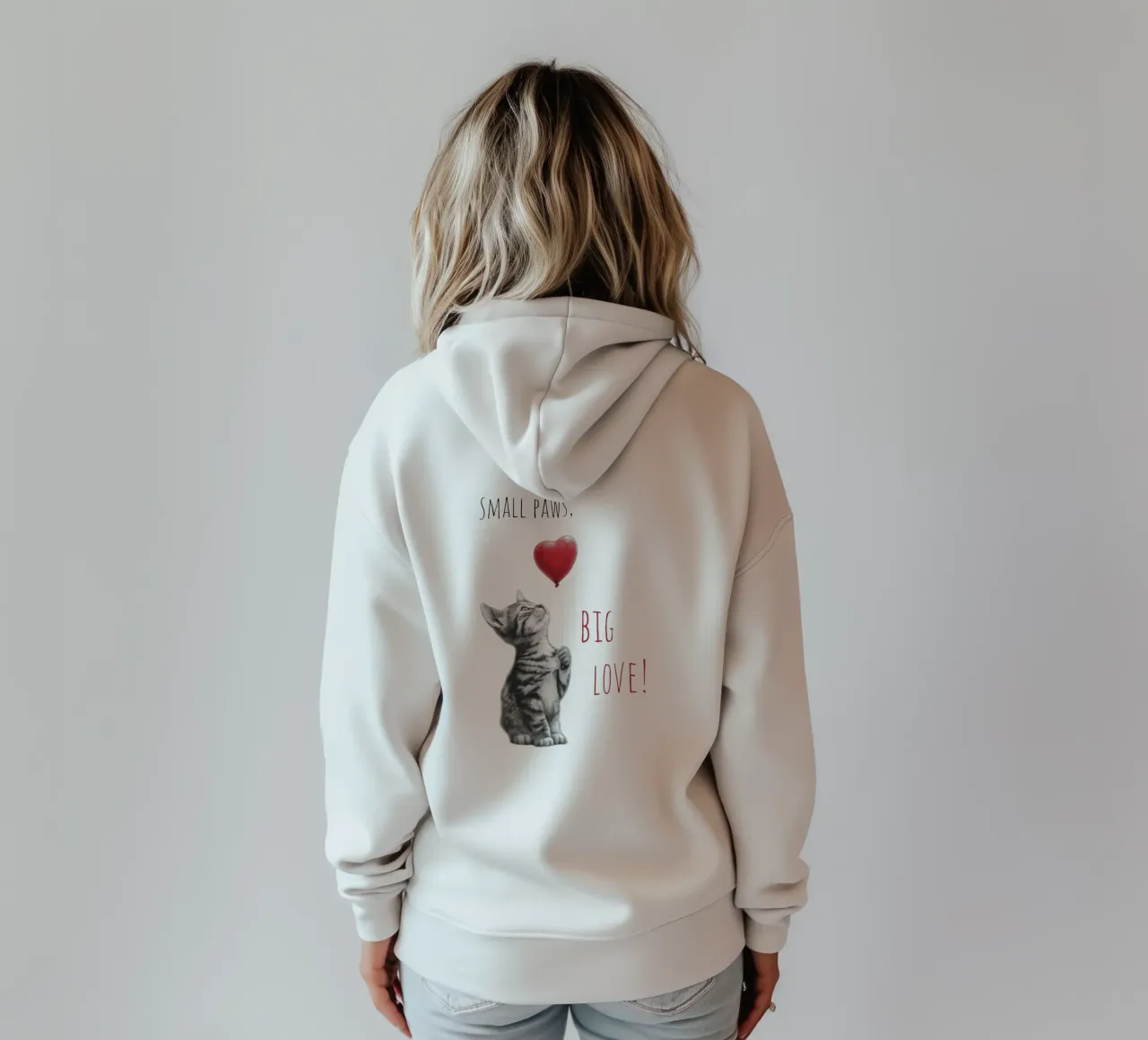 Grande amore felpa con cappuccio da Melanie Viola