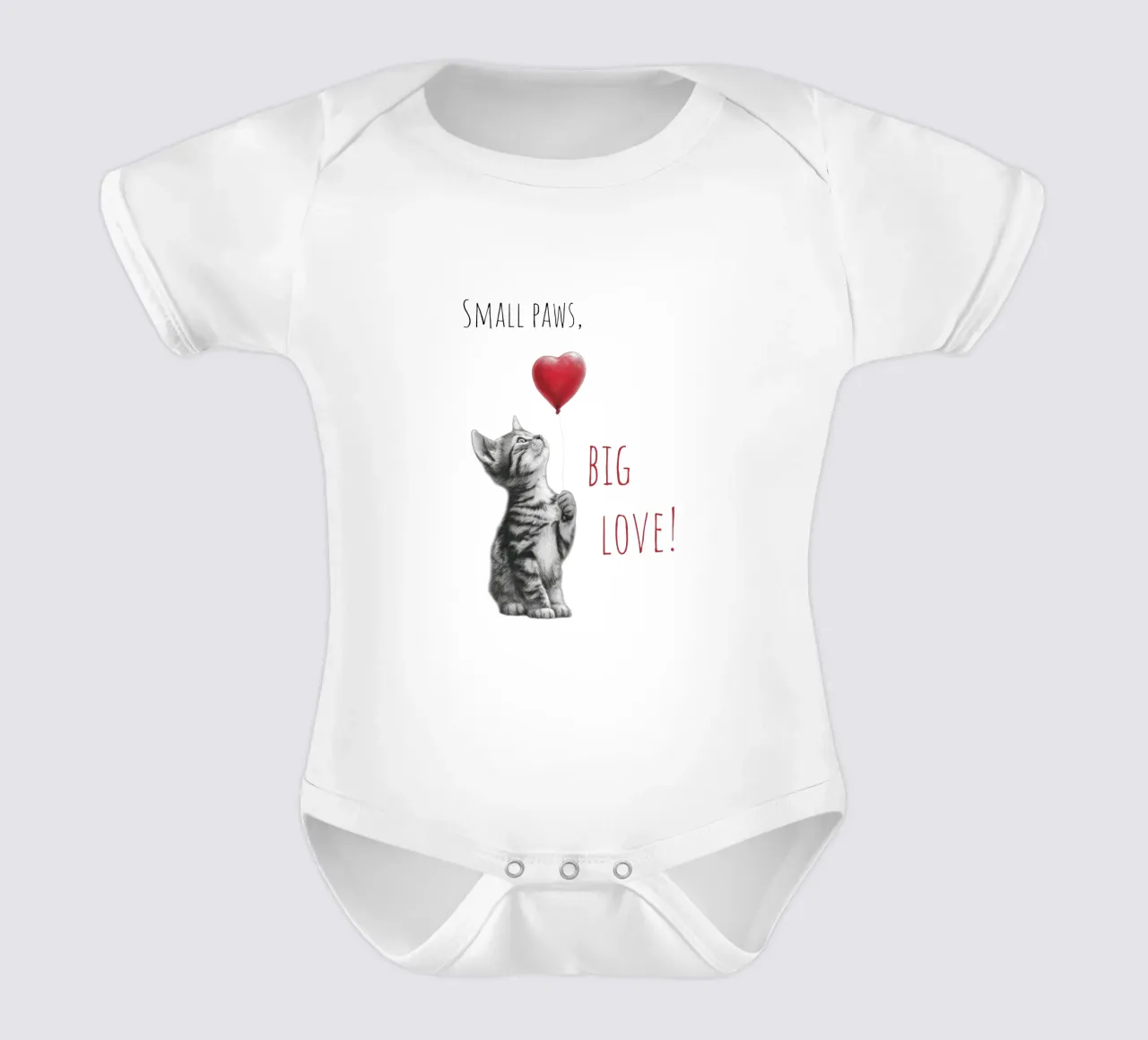 Grande amore body neonato maniche corte da Melanie Viola