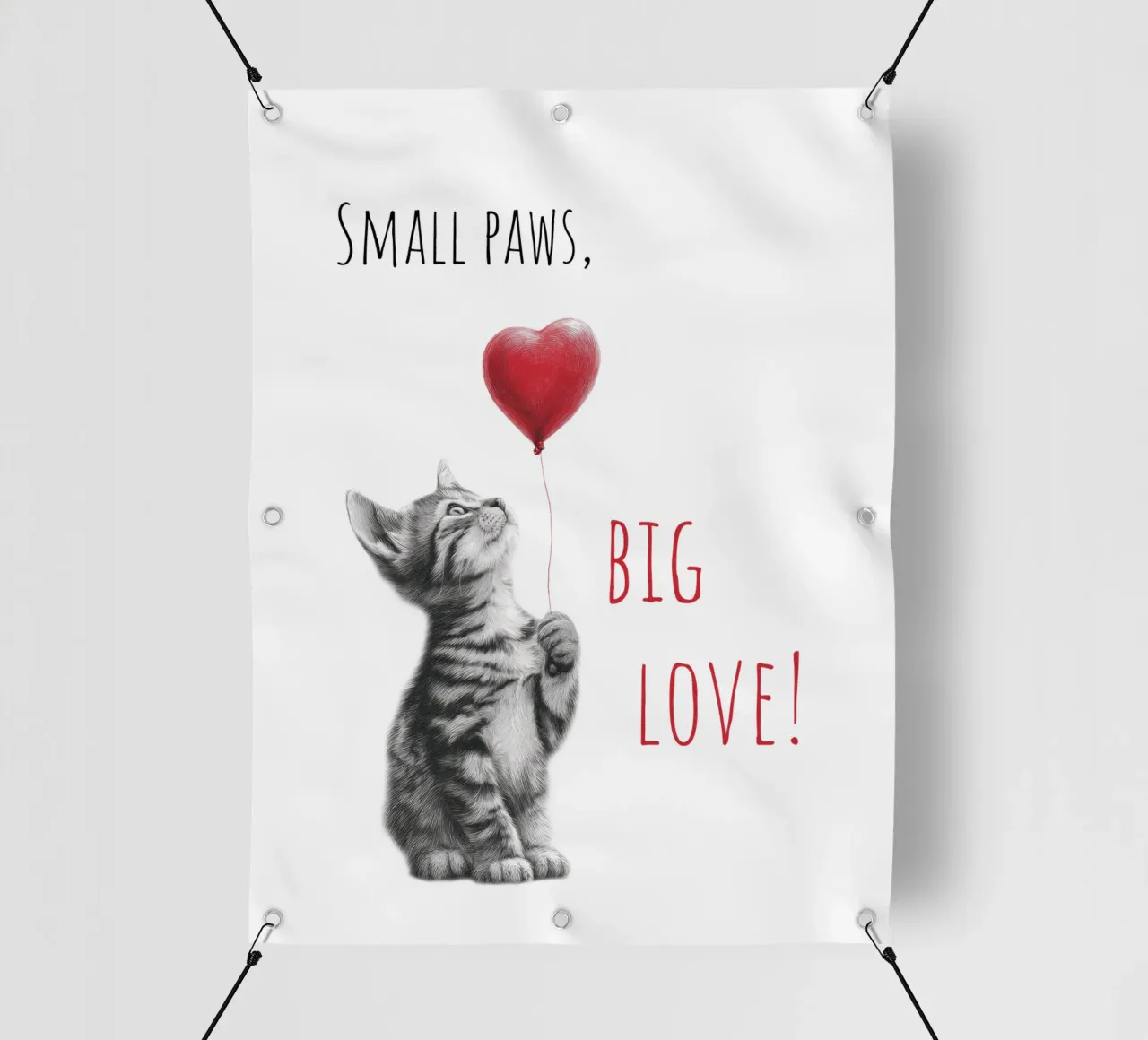 Grande amore telo in pvc da Melanie Viola