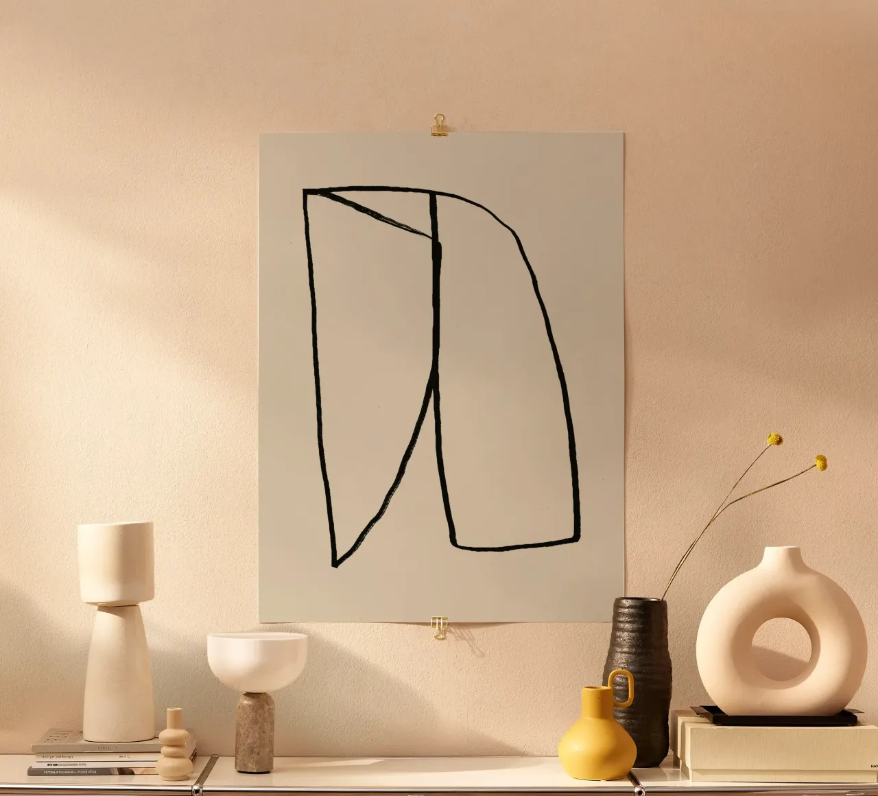 Linea nera minimalista carta hahnemühle da Life of Pie
