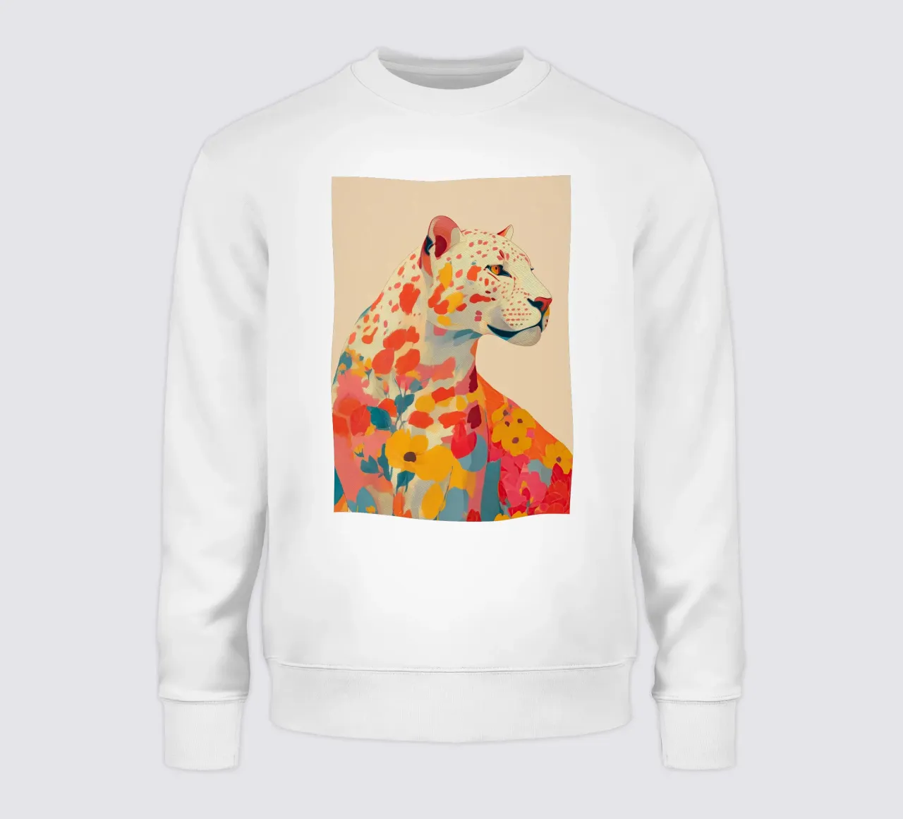 Leopard in Bloom Sweatshirt von Luca