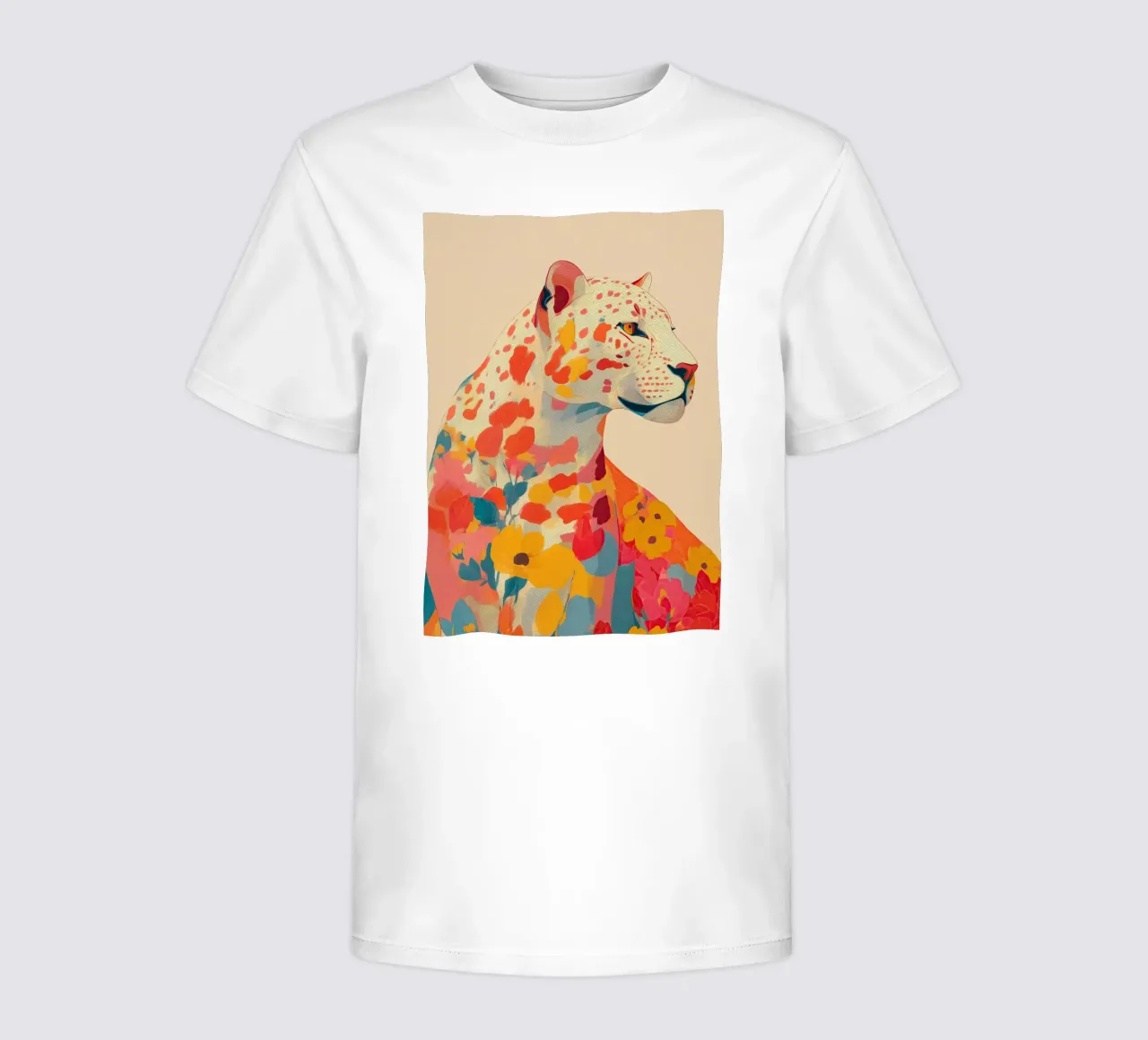 Leopard in Bloom t-shirt bambini da Luca