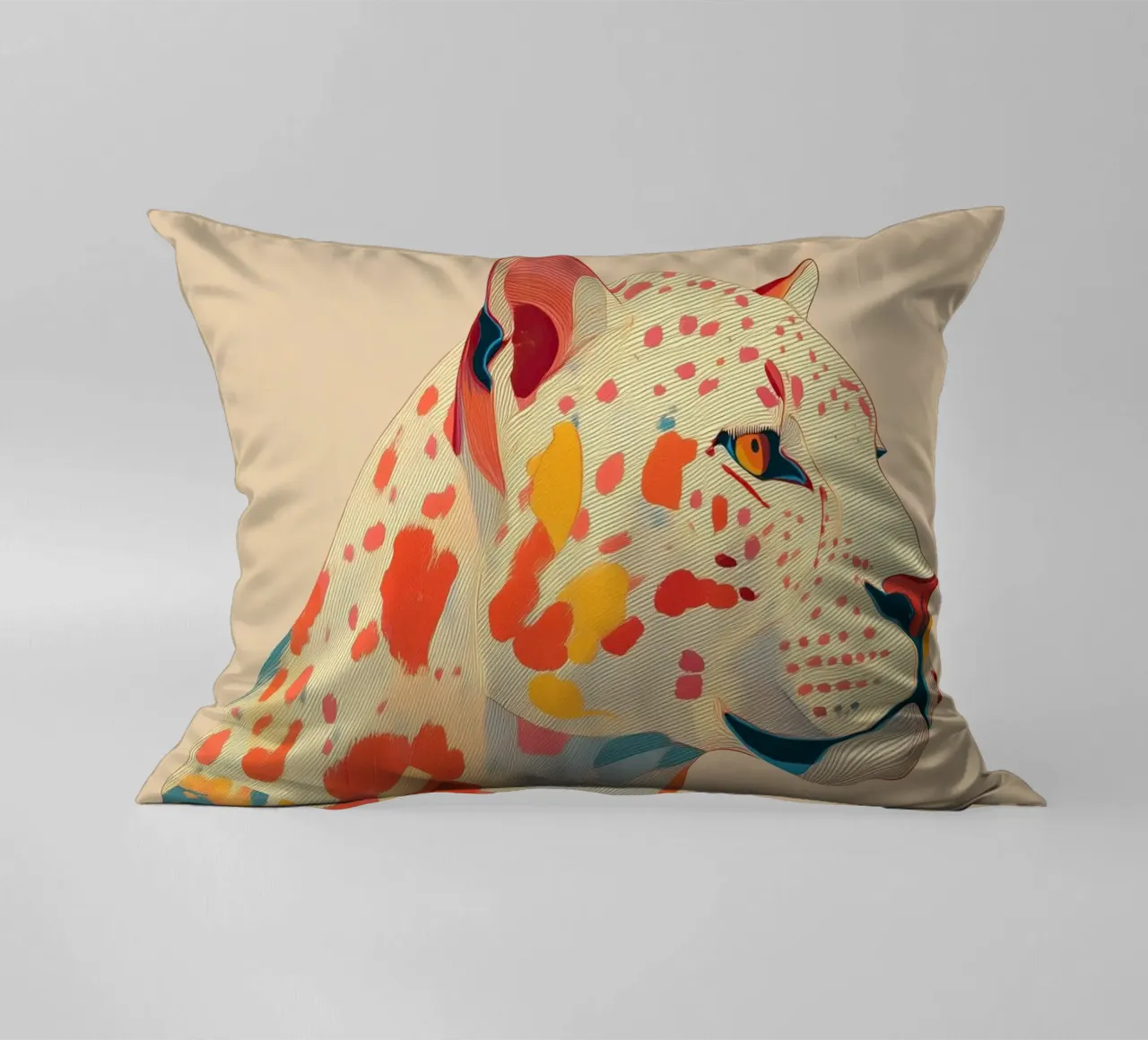 Leopard in Bloom cuscino da Luca