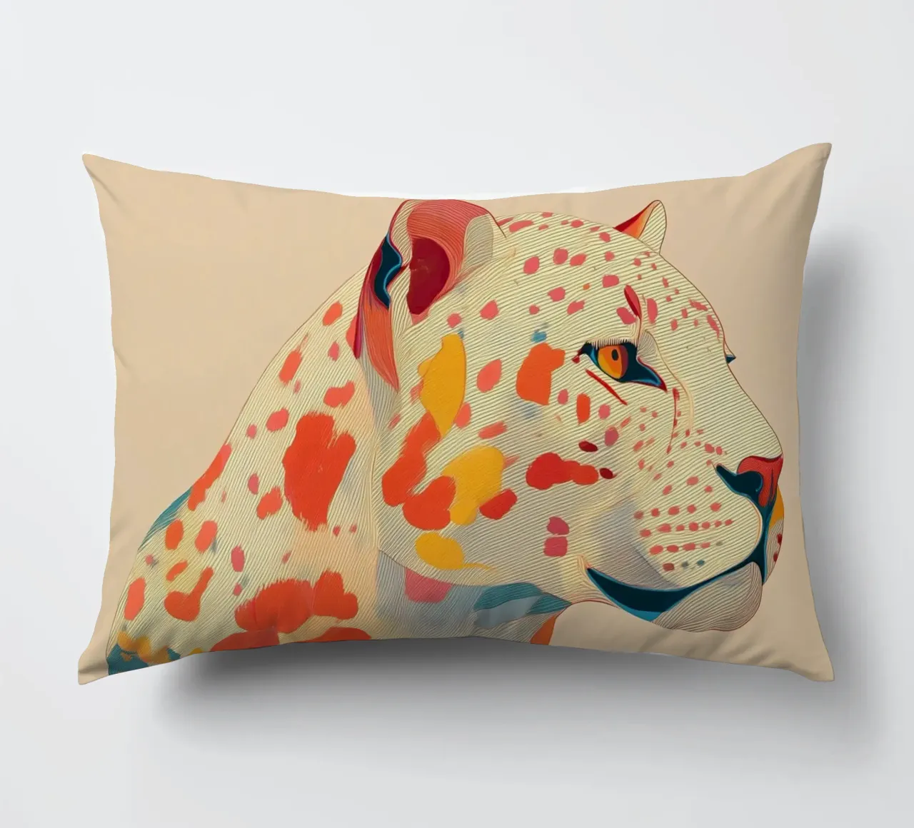 Leopard in Bloom cuscino da Luca