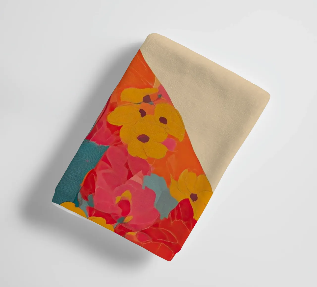 Leopard in Bloom badhanddoek van Luca