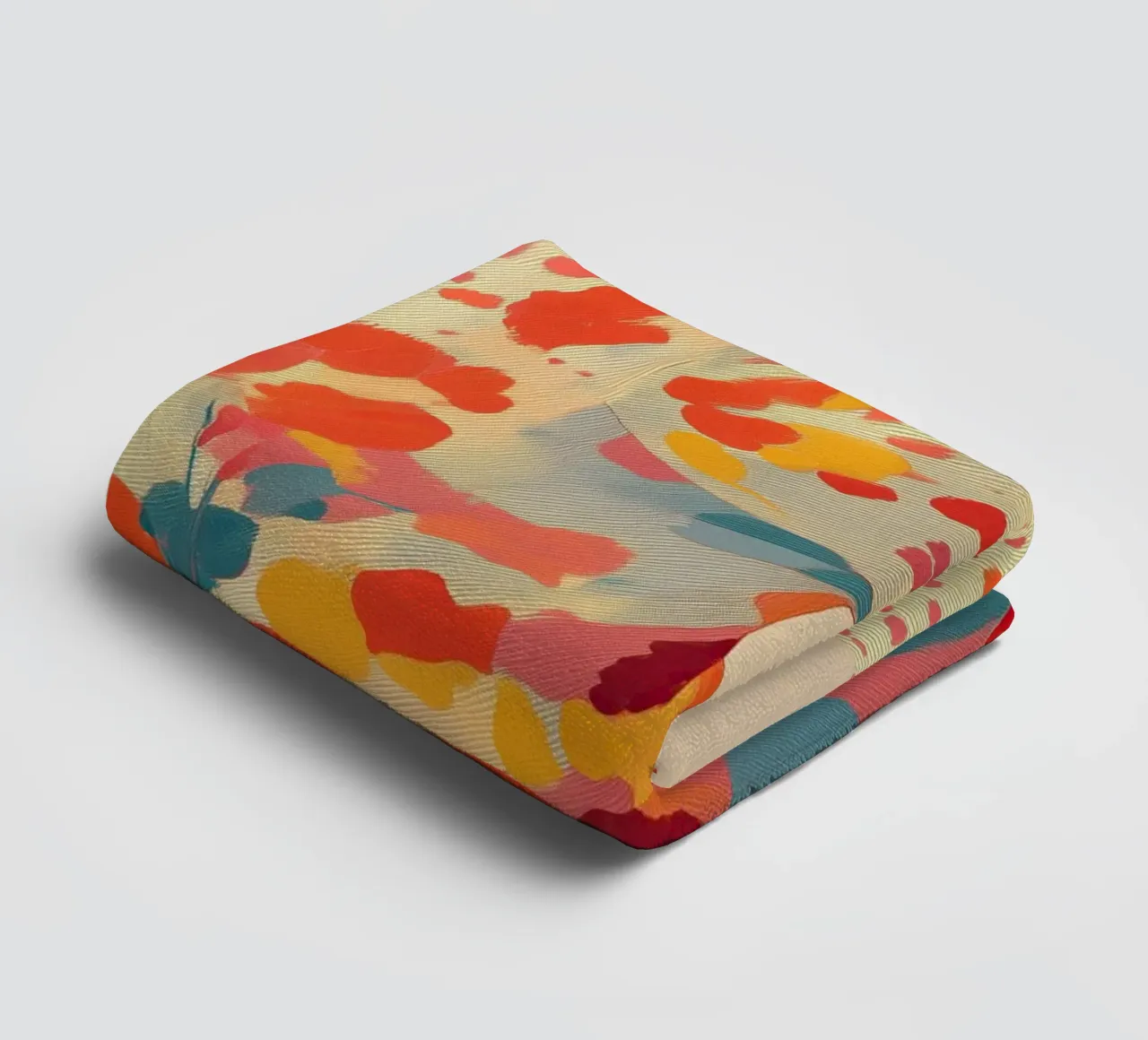 Leopard in Bloom Handtuch von Luca