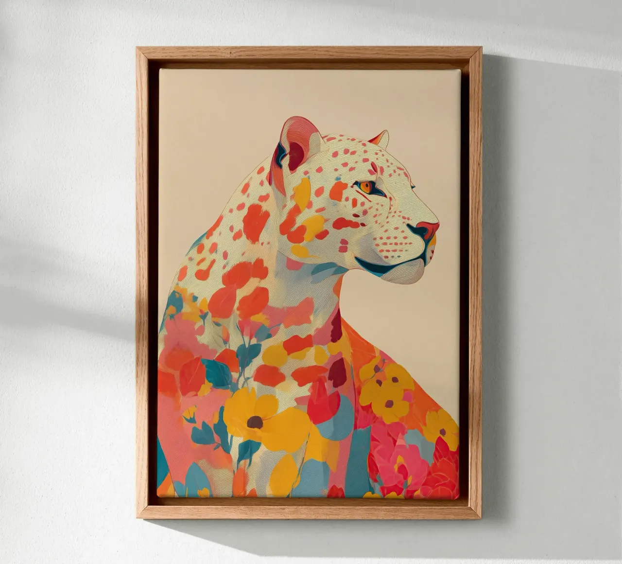 Leopard in Bloom tela da Luca