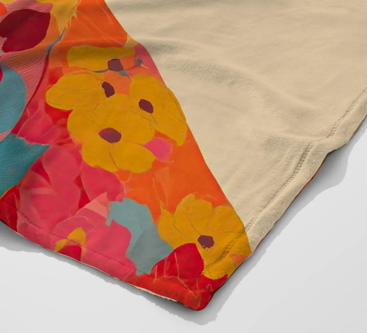 Leopard in Bloom Fleecedecke von Luca
