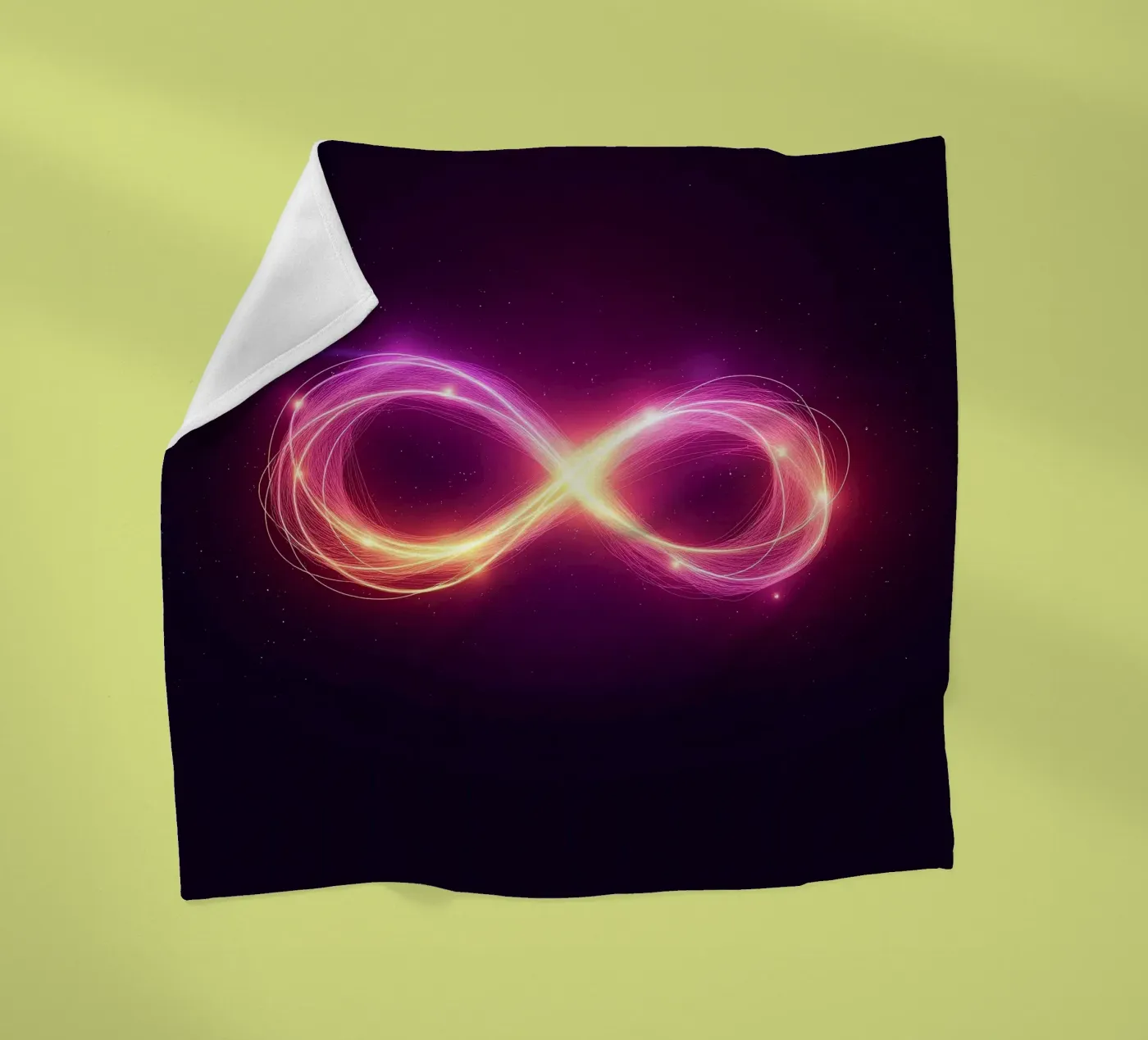 Infinity_2 fleece blanket by Pink- und LoveArt by LK