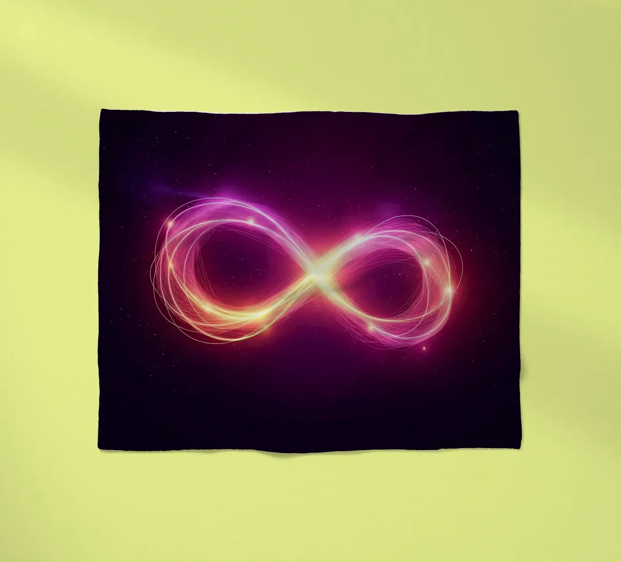 Infinity_2 Fleecedecke von Pink- und LoveArt by LK