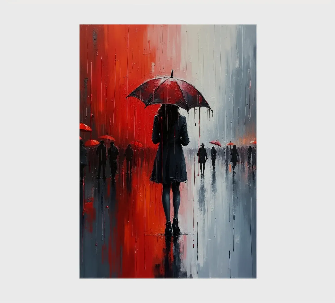 Walk in the rain_ombrello rosso_2 diario da Fantasie & Mystikwelten by LK