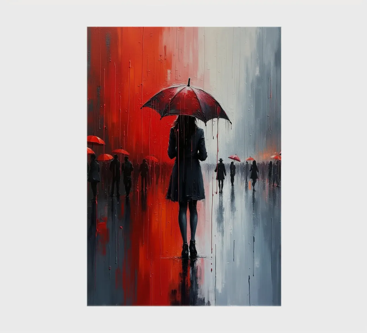 Walk in the rain_ombrello rosso_2 diario da Fantasie & Mystikwelten by LK