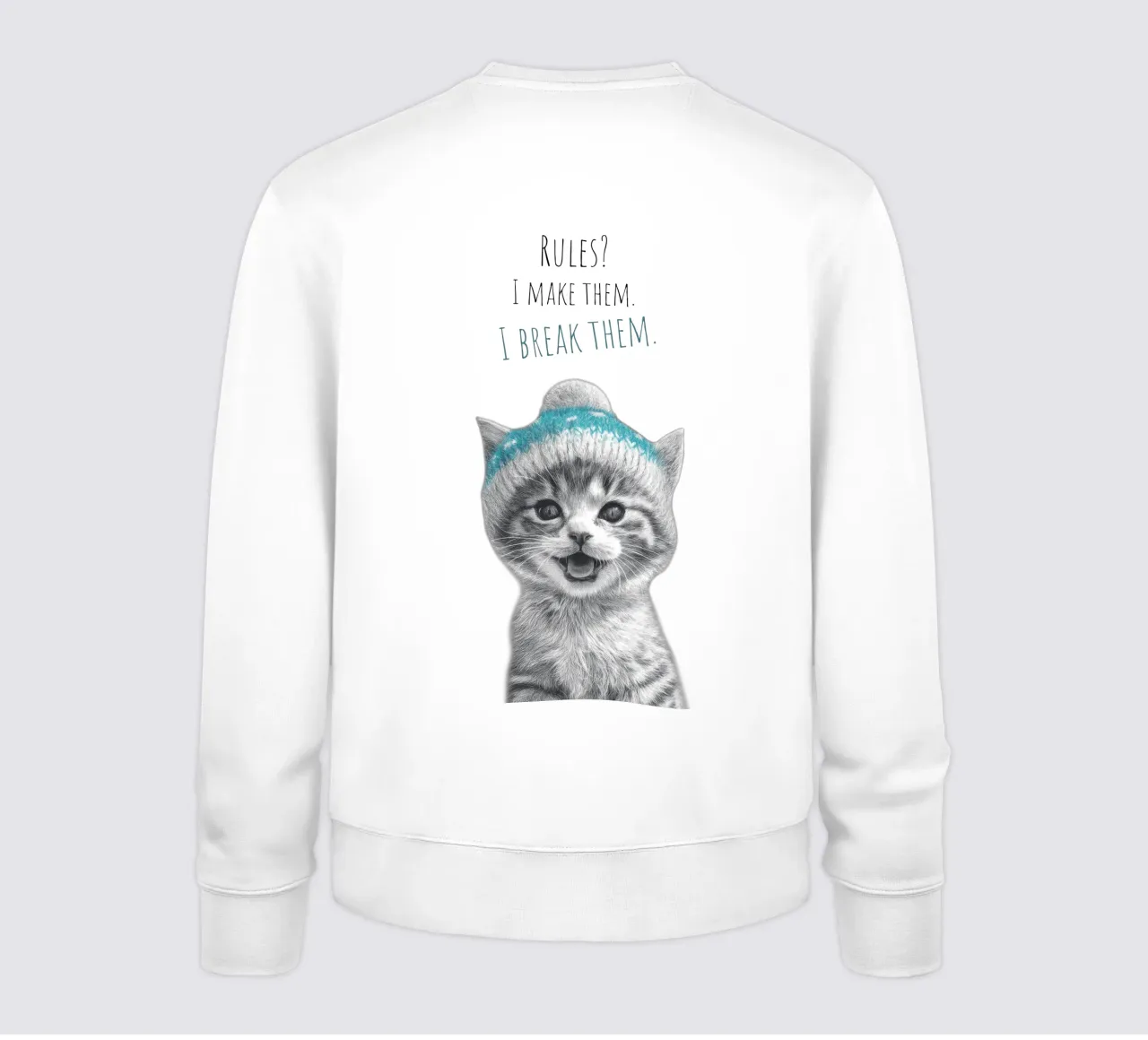 Gatto cool - tasso impertinente felpa da Melanie Viola