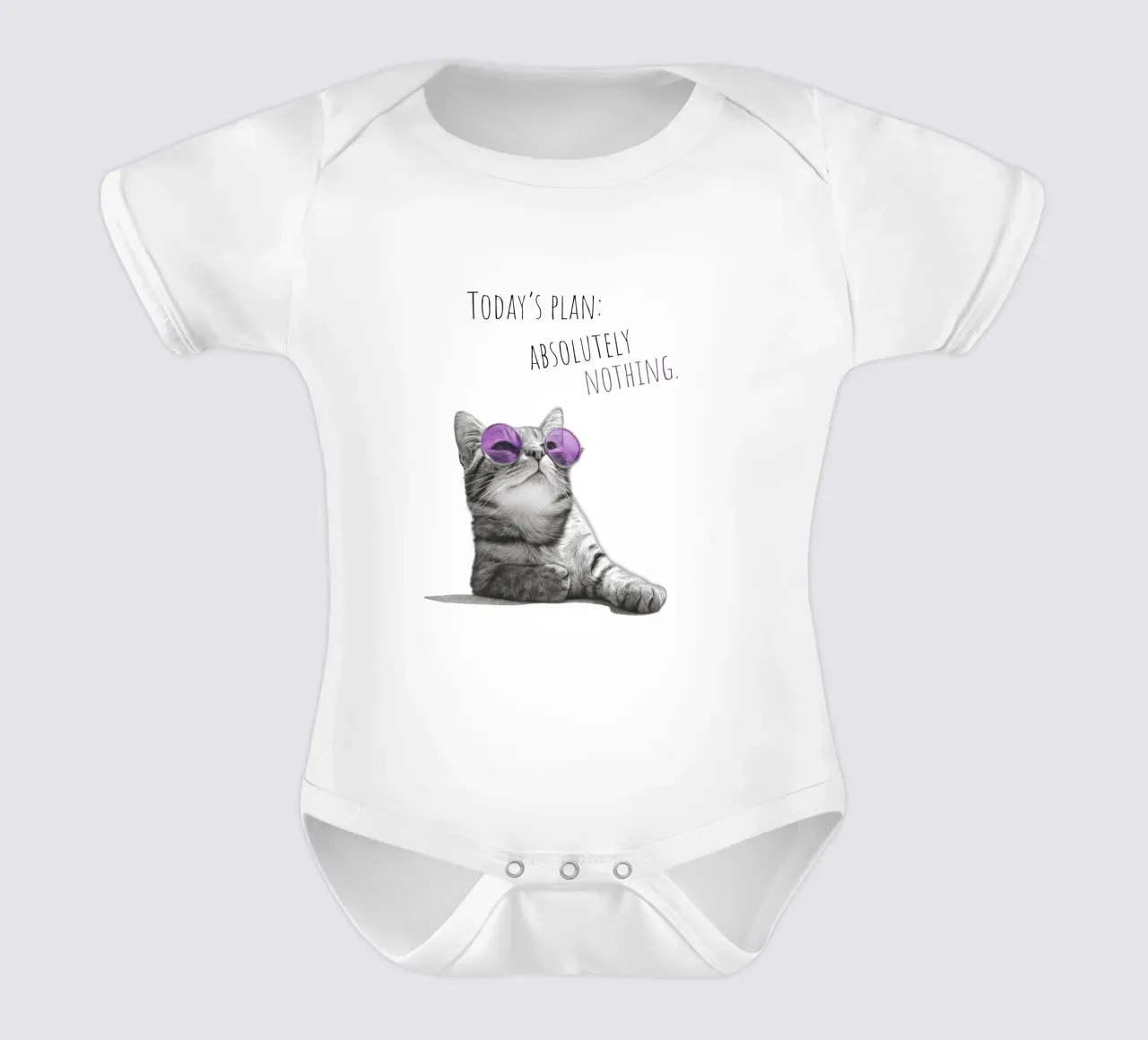 Gatto freddo - non fa niente body neonato maniche corte da Melanie Viola
