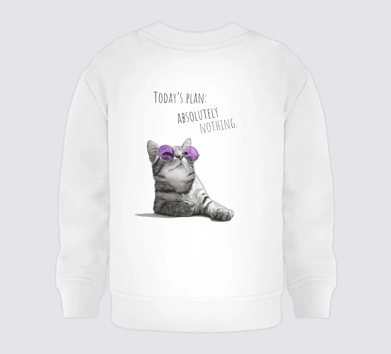 Gatto freddo - non fa niente felpa neonato da Melanie Viola