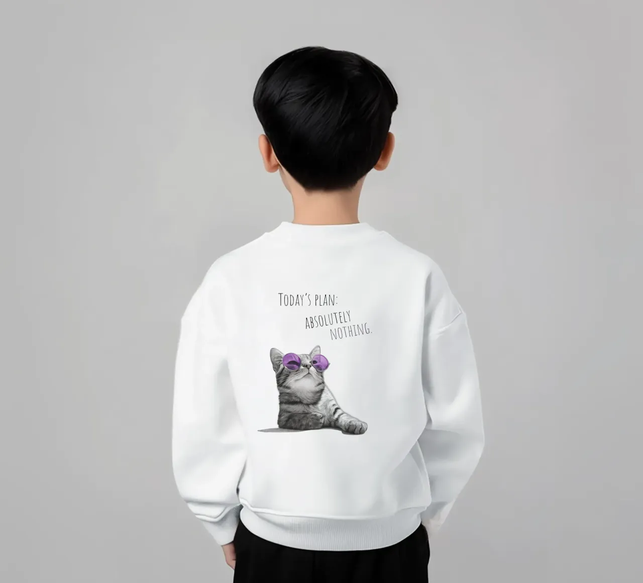 Gatto freddo - non fa niente felpa bambino da Melanie Viola