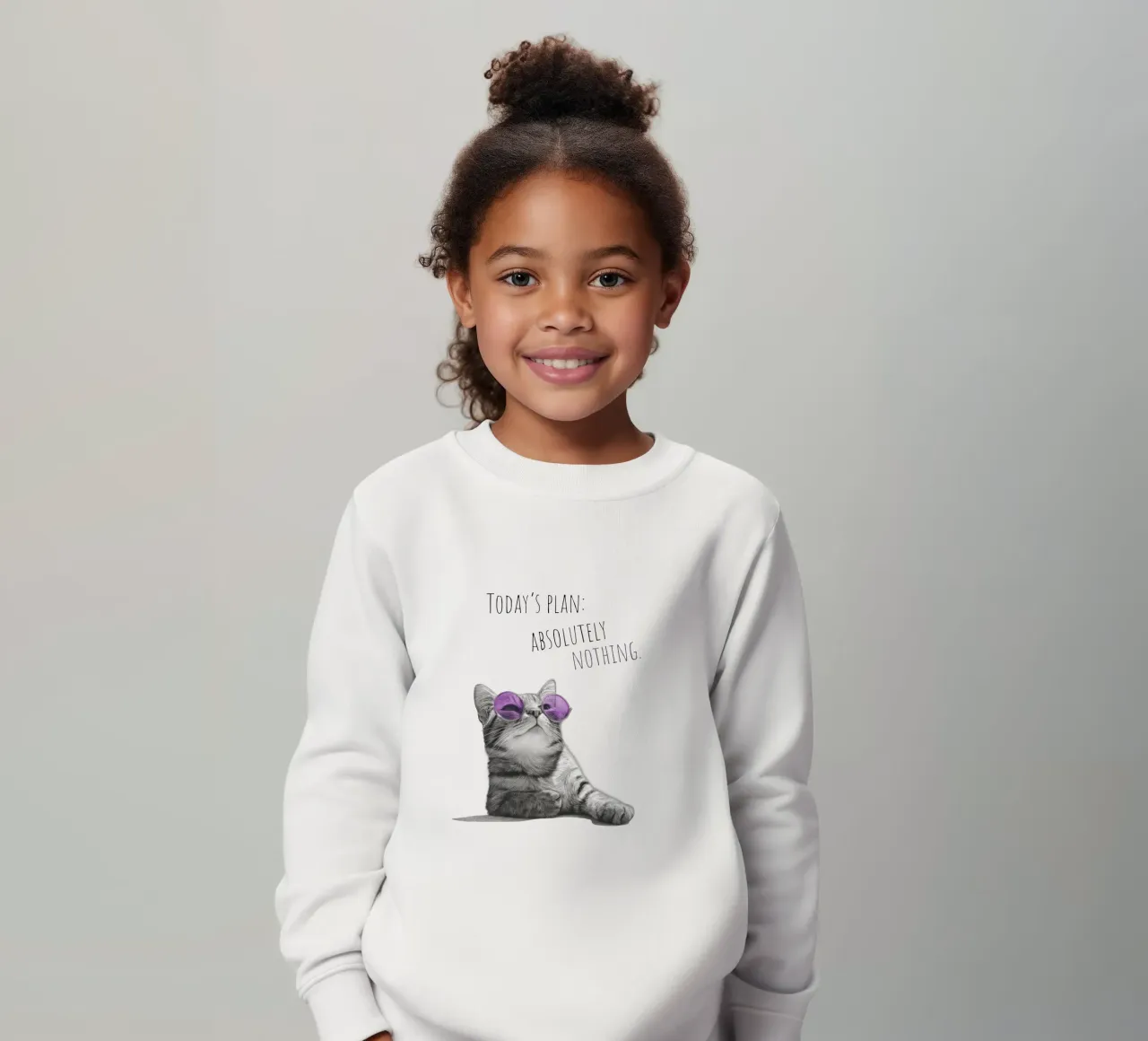 Gatto freddo - non fa niente felpa bambino da Melanie Viola