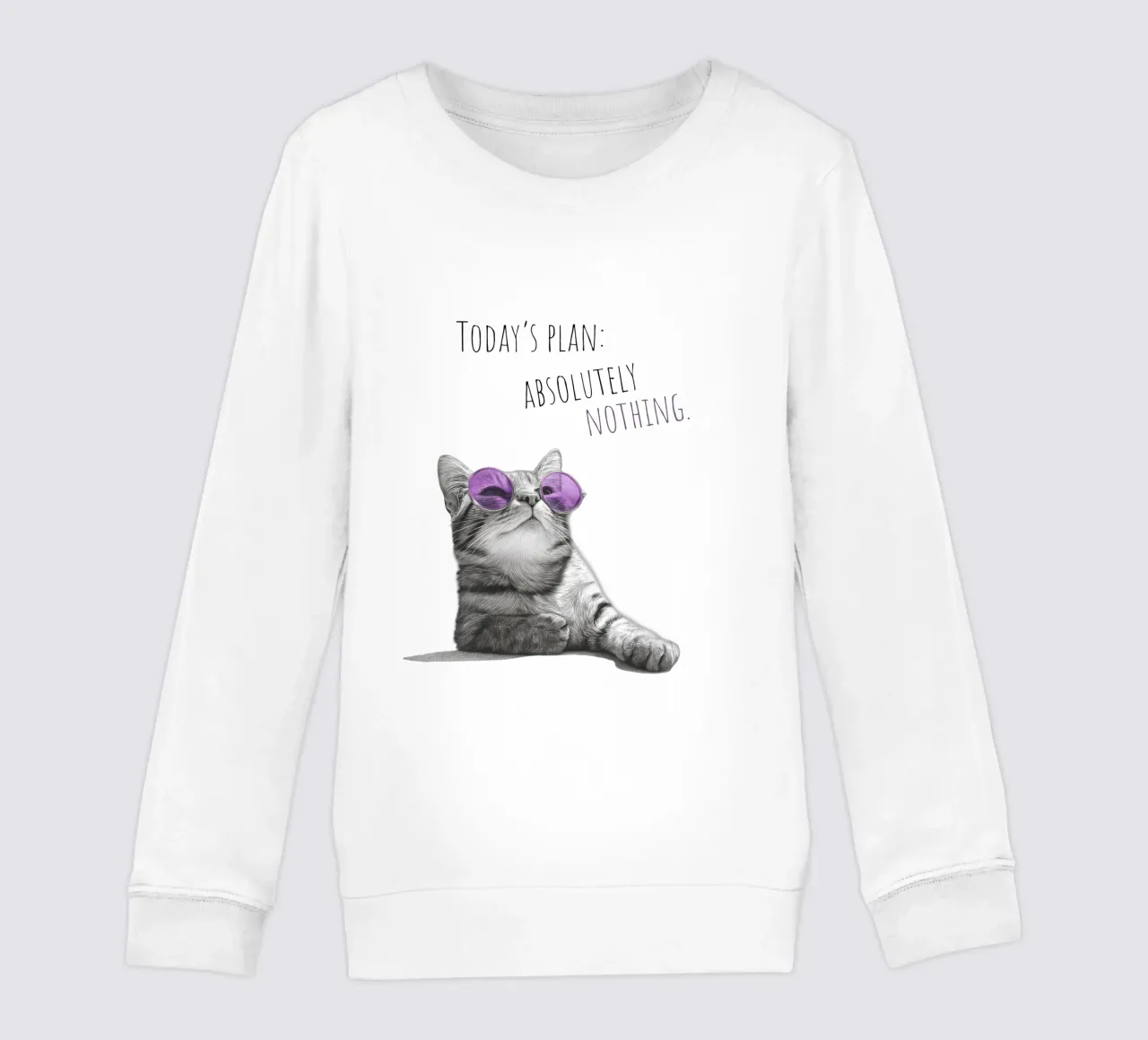 Gatto freddo - non fa niente felpa bambino da Melanie Viola