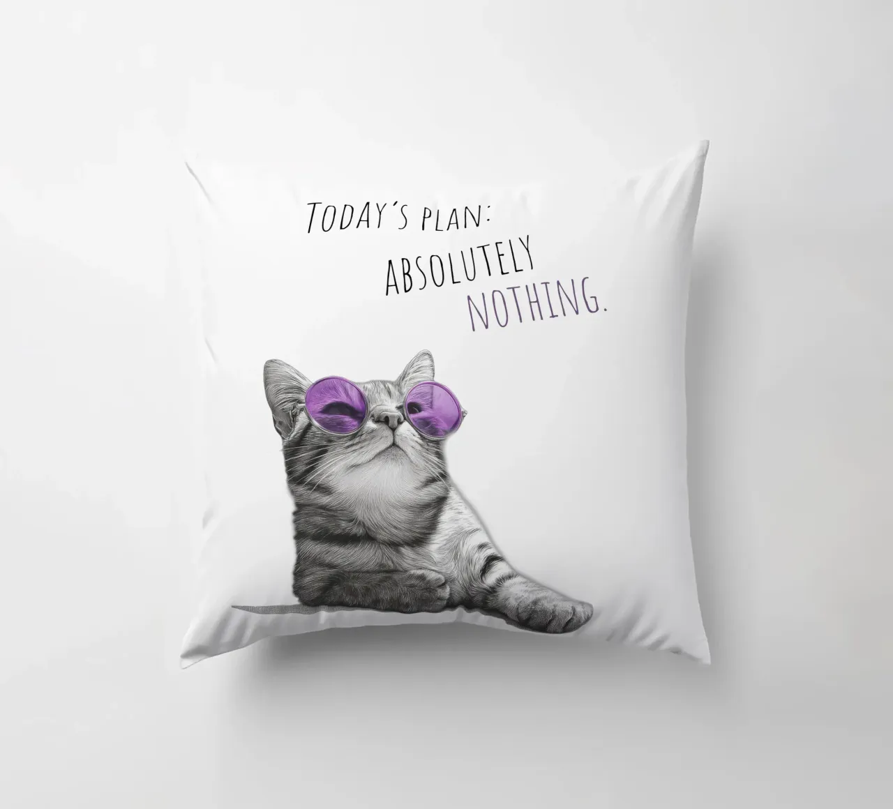 Gatto freddo - non fa niente cuscino da Melanie Viola