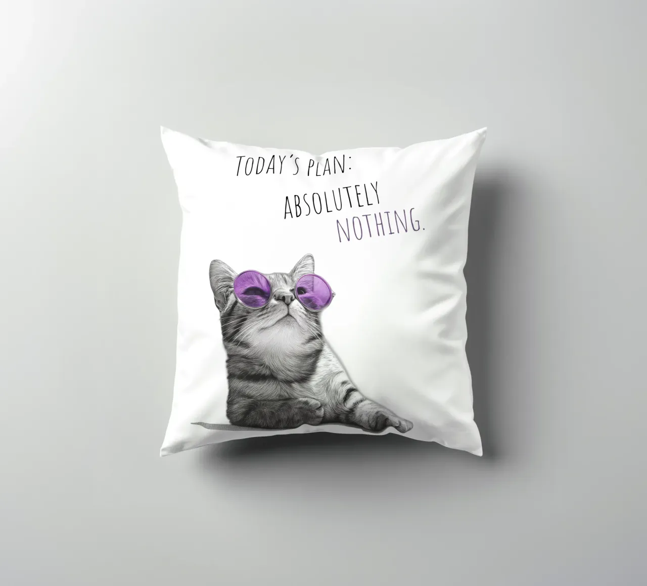Gatto freddo - non fa niente cuscino da Melanie Viola